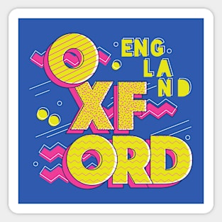 Retro 90s Oxford, England Sticker